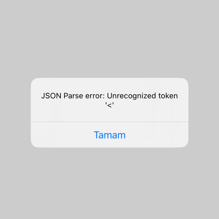 Passolig Passo Unrecognized Token Hatası