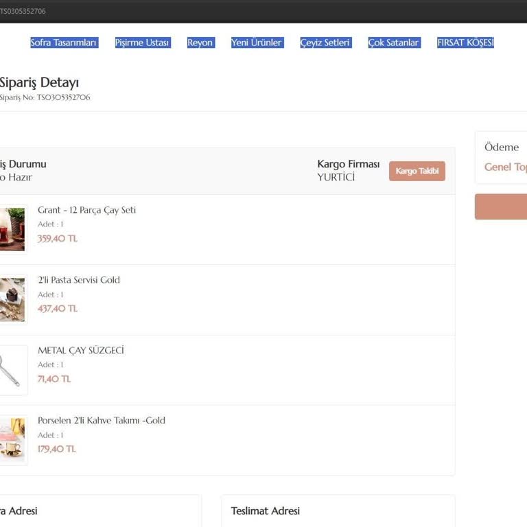 Bernardo Eksik Ürün Göndermesi