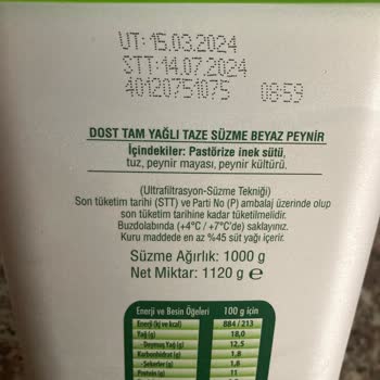 BİM Peynir Küflenme Sorunu