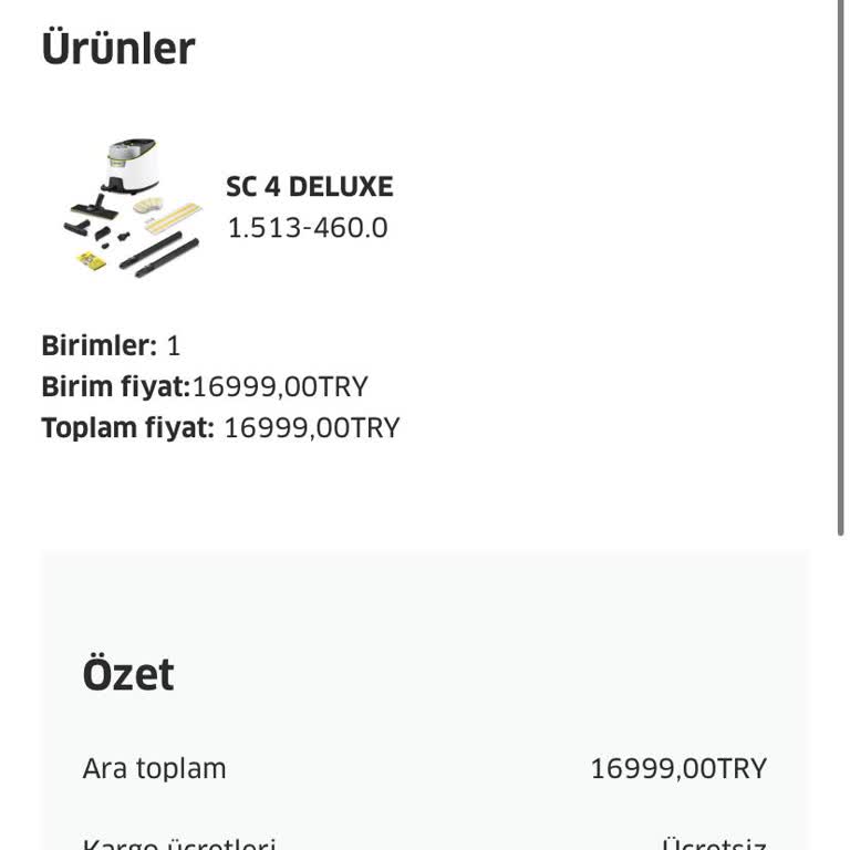 Karcher 2-4 Gün İçerisinde Kargoya Verilecek Ürün 35 Gündür Bekliyor