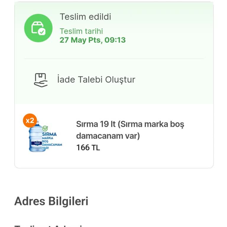 Sirma Su Ayvalik Sarımsaklı