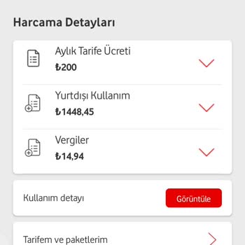 Vodafone Yurt Dışı Araması Yapmadığım Halde Haksiz Yere Ücret Ödedim