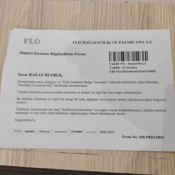 FLO Ayakkabı Koku Şikayeti Firmanın İlgilenmemesi