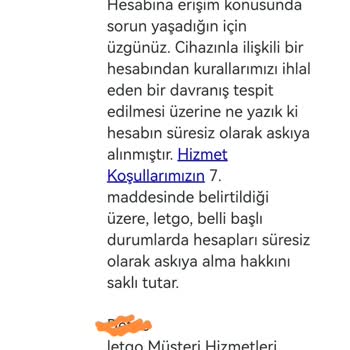 Letgo Sebepsiz Kısıtlamalar Yapıyor.