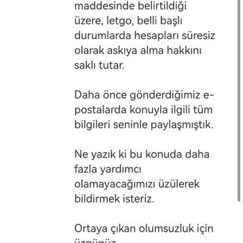 Letgo Sebepsiz Kısıtlamalar Yapıyor.