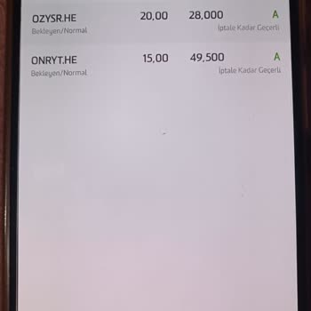 Oyak Yatırım Menkul Değerler OYAK Emir İşlemini Gerçekleştiremedi. Mağdur Oldum