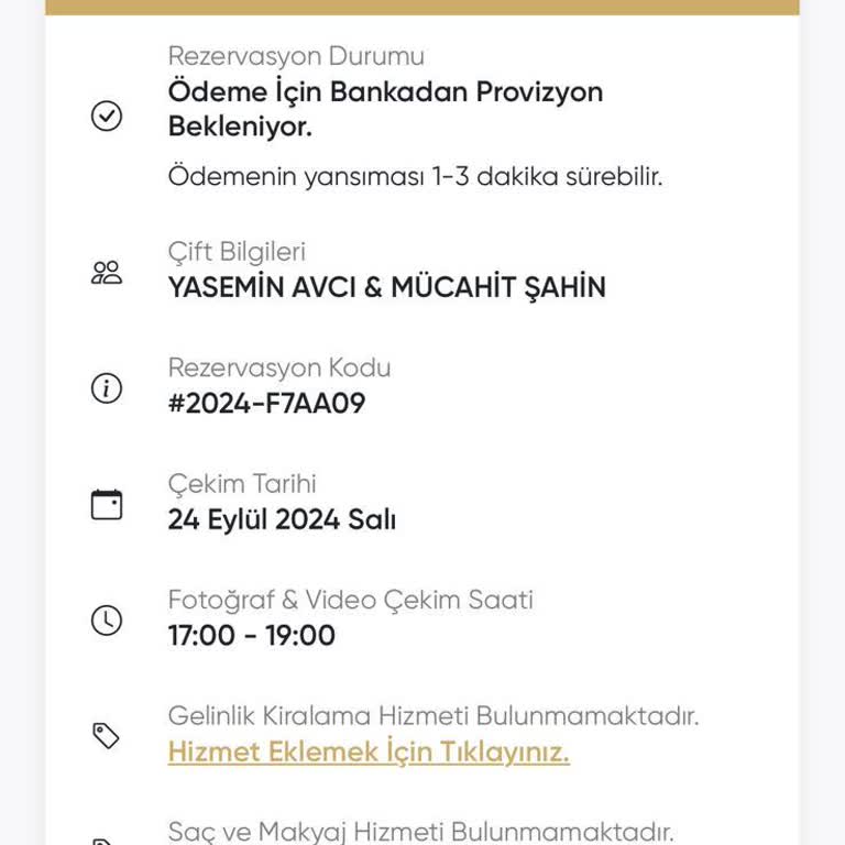 DüğünümüzVar Gelinlik İadesi Alamadım