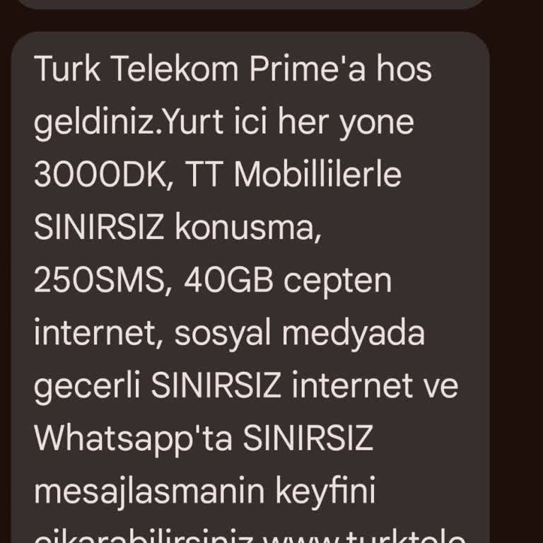 Türk Telekom Prime Düşün 50 GB