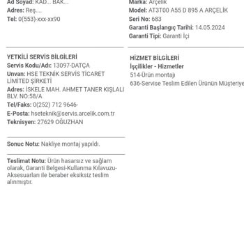 Arçelik Bozuk Görüntülü TV İadesi Neden Yapılmıyor?