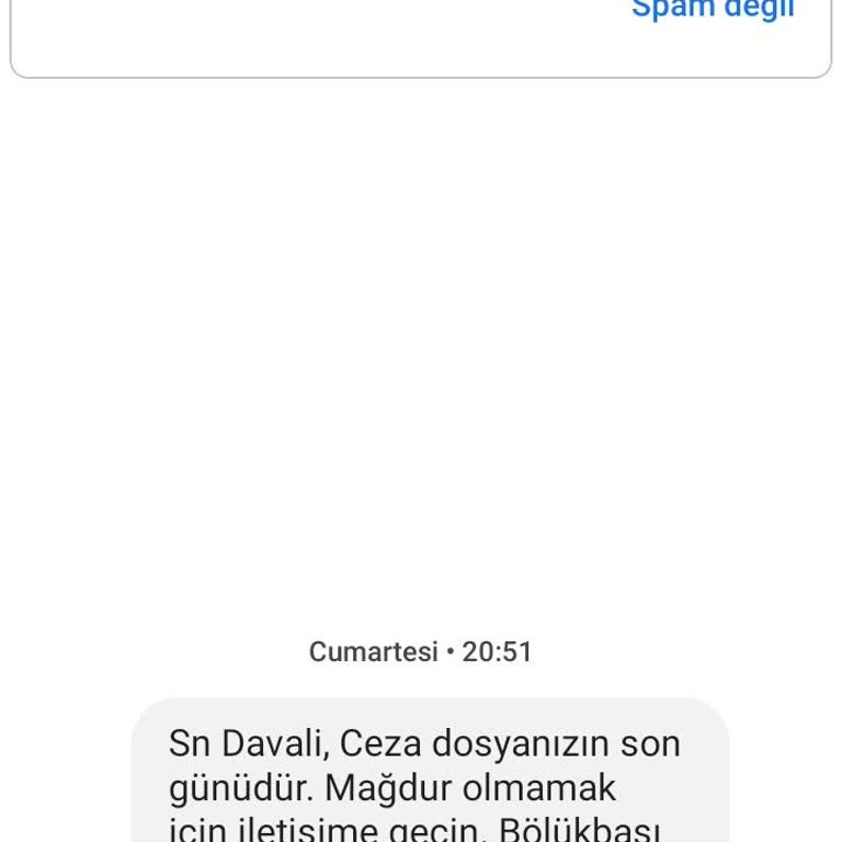 Bölükbaşı Hukuk (SMS) Asılsız Mesaj Şikayeti