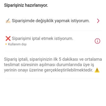 Yemeksepeti Geciken Sipariş Ve İptal Sorunu