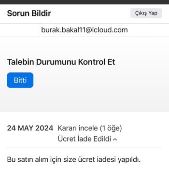 Apple Store App Store Ücret İadesi Sorunu!