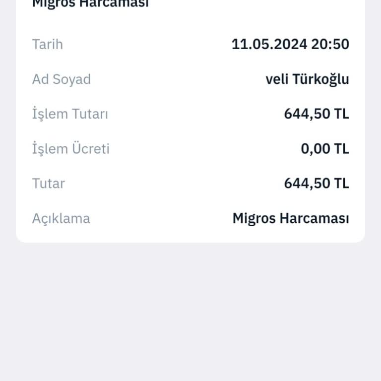 Migros Money Uygulamasından Karekodla Ödeme Money Puan