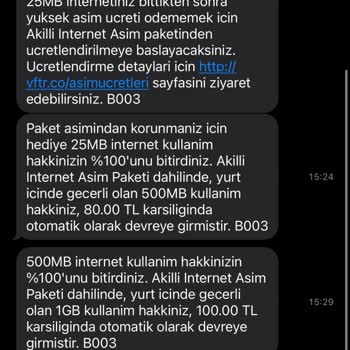 Vodafone Müşteri Mağduriyeti Yaşatıyor