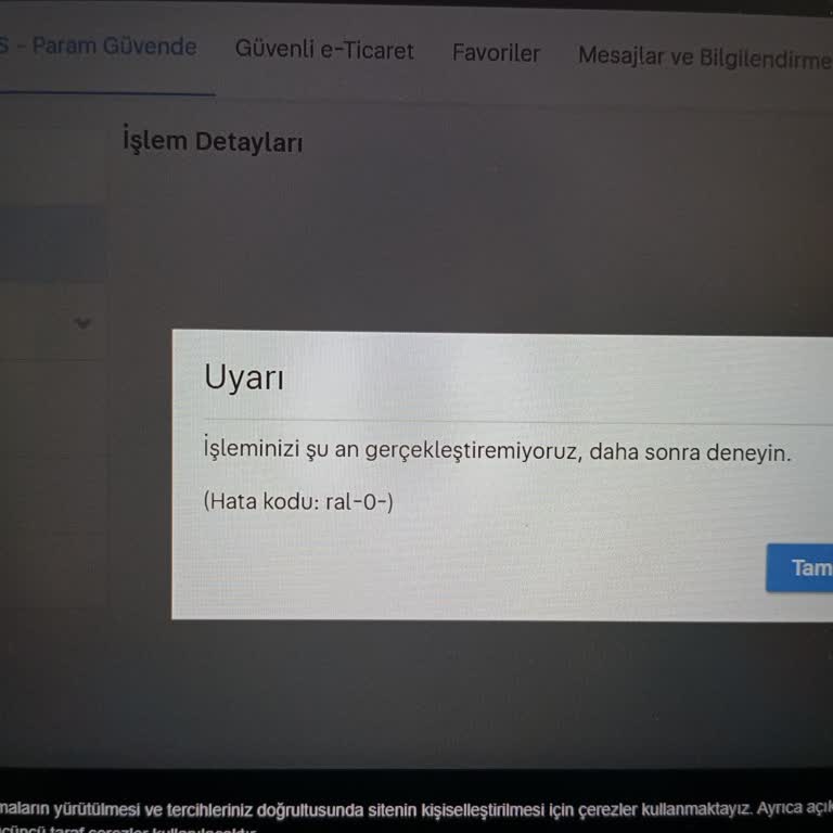 Sahibinden İade Onaylamıyor Ral-0- Hatası