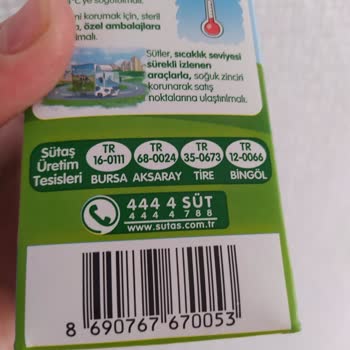 Sütaş Süt İçinden Saman Çıktı