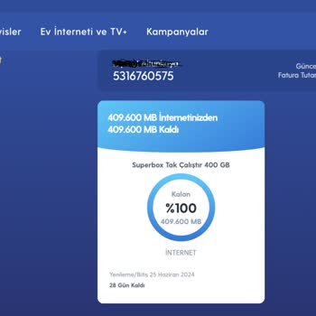 Turkcell Superbox Bilgim Dışında Daha Fazla Fatura Tutarı Çıkarmış