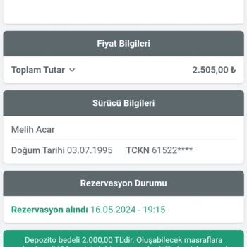 Obilet Araç Kiralama Mağduriyeti