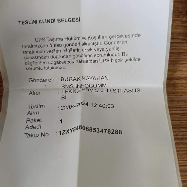 SMS Infocom Teknoloji Servisi Asus Garantiye Giden Üründen Hakkında Bilgi Alamıyorum 1 Aydır