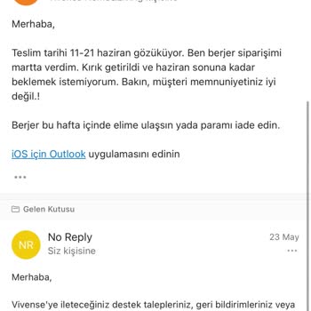 Vivense'de Yaşadığım Berjer Alışverişi Sorunu