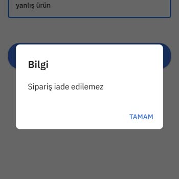 PttAVM Sattığı Ürünün Arkasında Durmaması