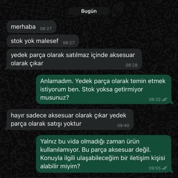 Einhell Yedek Parçayı Aksesuar Olarak Tanımlayıp Size Yardımcı Olmuyorlar.