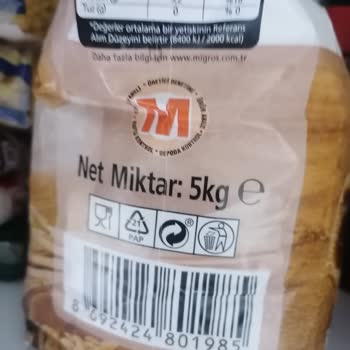 Migros'tan Aldığım Unun İçinden Çıkan Tehlikeli Madde