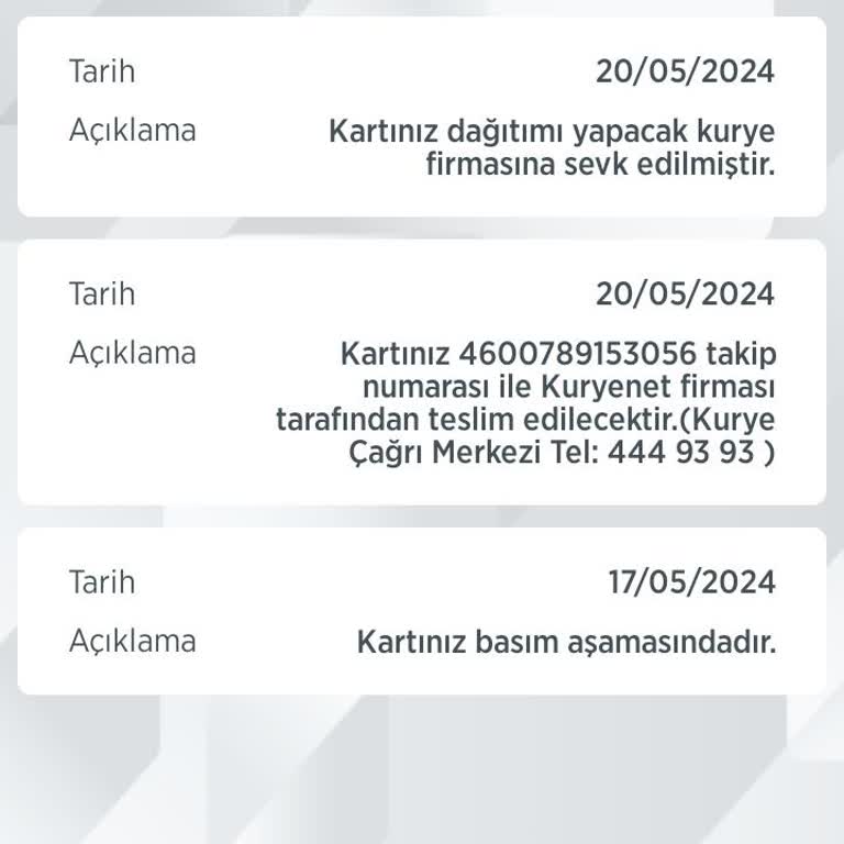 7 Gündür Gelmeyen Kart: Kuryenet Mağduriyeti