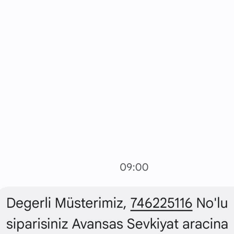 Avansas Temassız Teslimat Yapılmaması