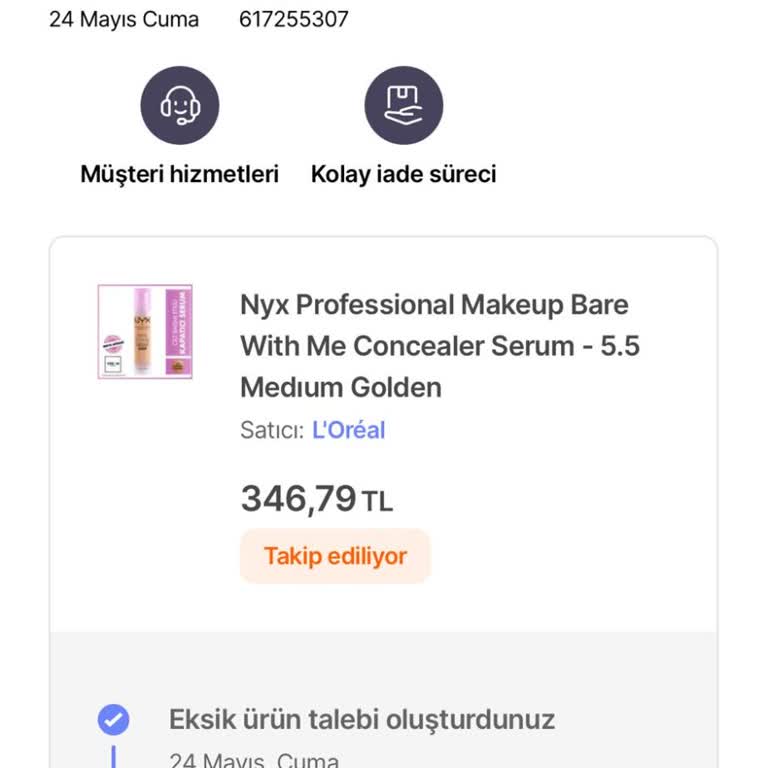 Hepsiburada Siparişimdeki Ürünü Eksin Gönderdi
