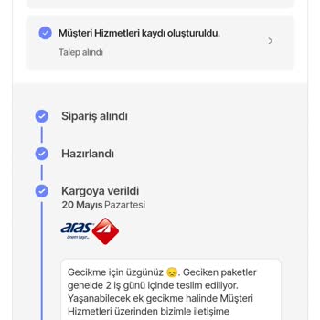 Hepsiburada Ürün Teslimi Konusunda Sıkıntı