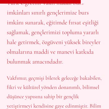 Türk Öğretim Vakfı Burs Amacıyla Yanıltıcılık!