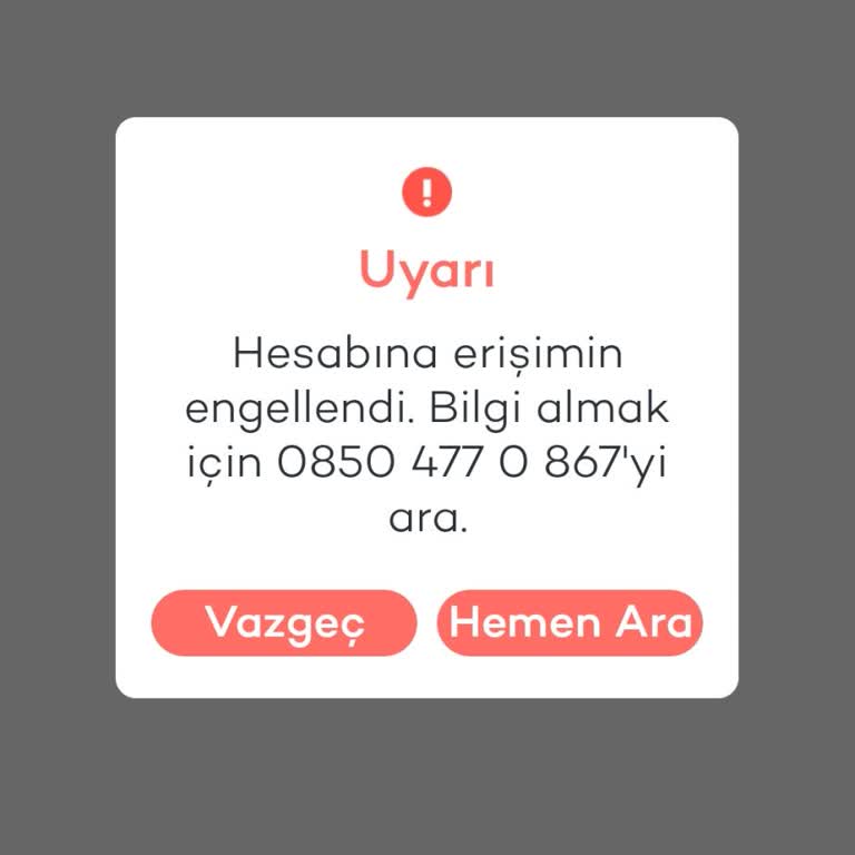 Tosla Hesap Bloke Sorunu