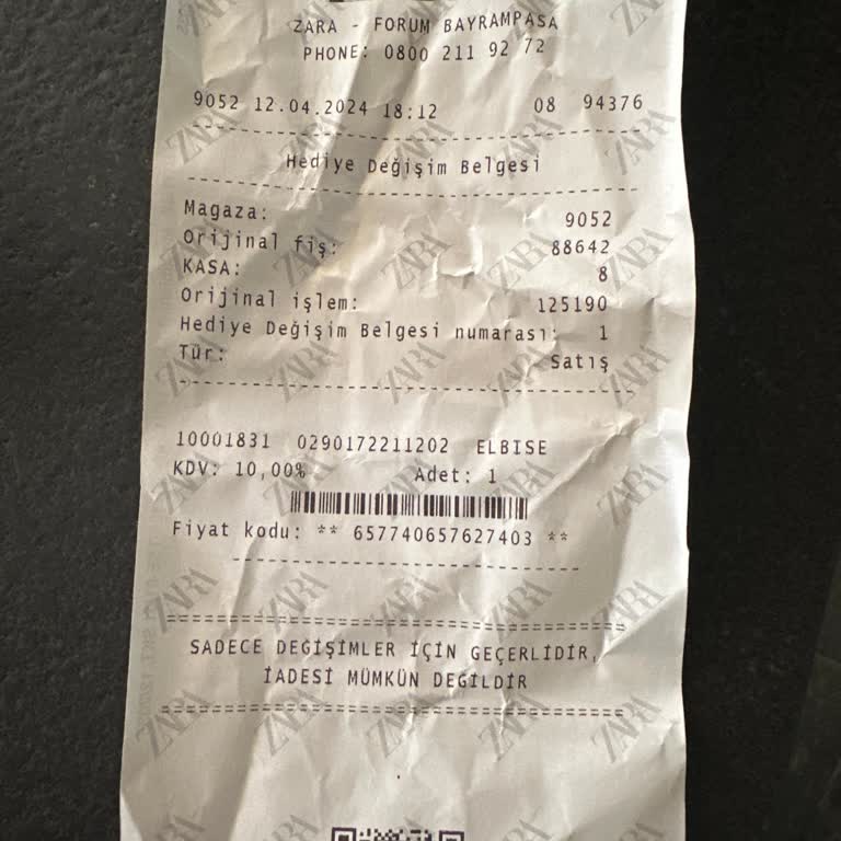 Zara Değiştirilmeyen Ürün Sorunu