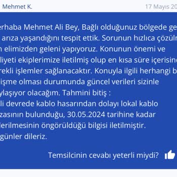 10.05'ten Bu Yana TurkNet İnternet Arızası