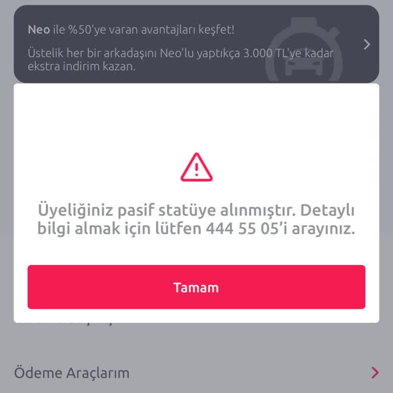 Tiktak Hesabım Pasif Moda Alındı