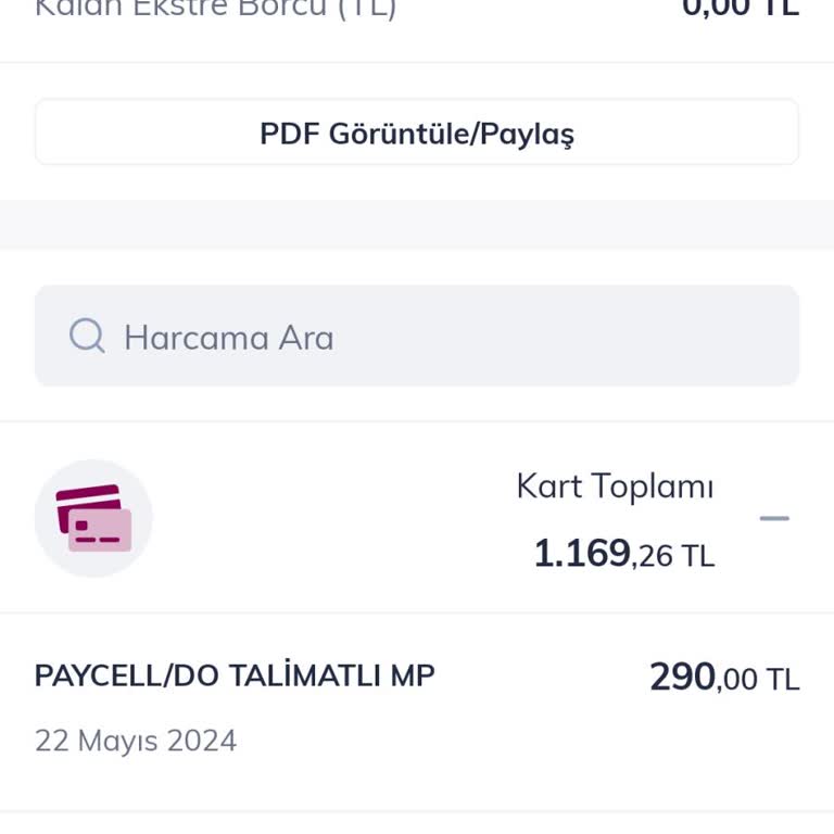 Bilgim Dışında Paycell Adına Kredi Kartımdan Para Çekilmesi