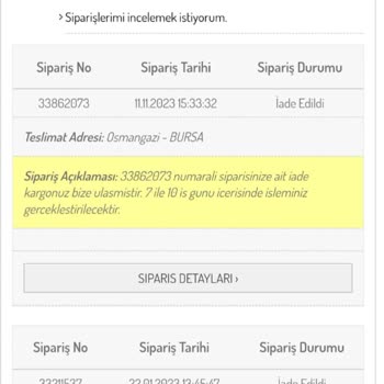 Sefamerve İadenin 7 Aydır Yatırılmaması
