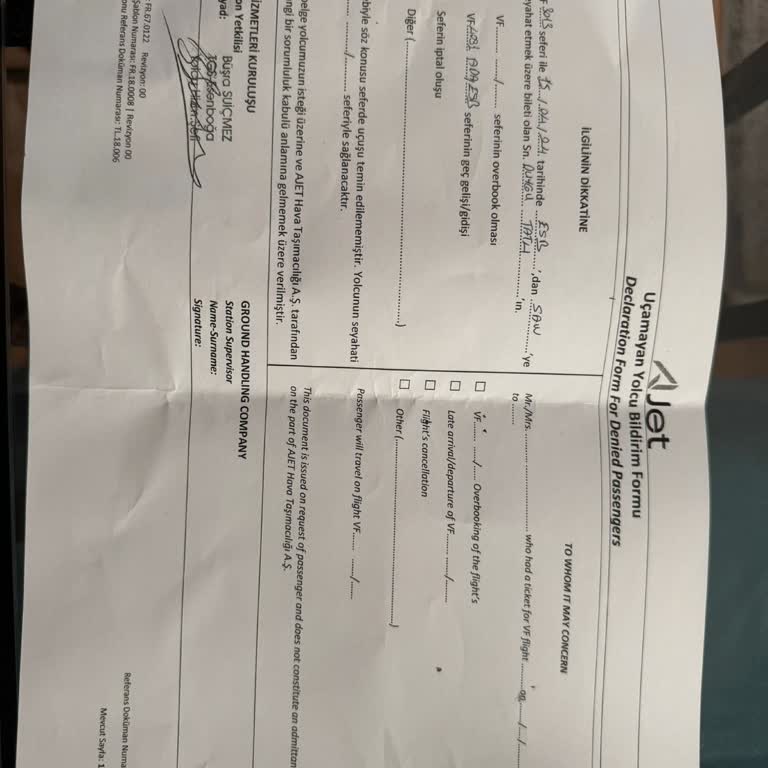 Ajet Firması Bilet İadesi Vaadine Dönüş Sağlanmaması