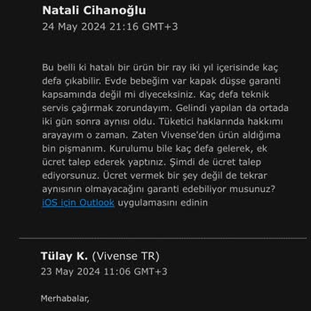 Vivense Gardırop Kapağının Sürekli Raydan Çıkması