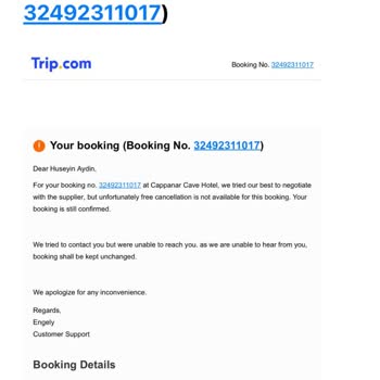 Trip.com Trip Rezervasyon Görünmemesi