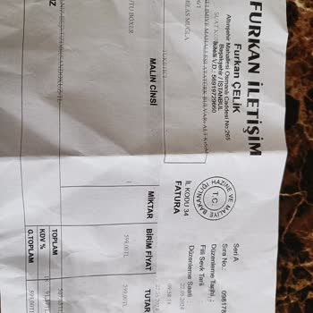 Furkan İletişim Yanlış Renk Ve Kalitede Ürün Teslimatı