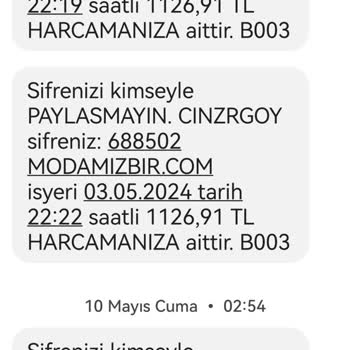 Modamizbir.com Paramla Mağdur Oldum