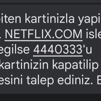 Netflix İşinin Dışı Yapılan İşlemler