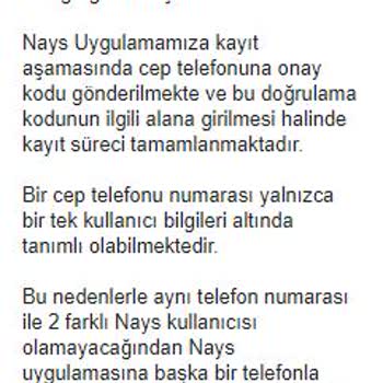 Kendi Telefon Numaram Üzerinden Nays Hesabı Açılmış