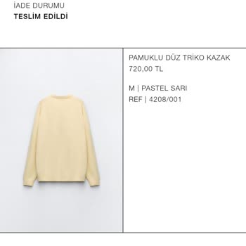 Zara Ürün İade Ettim, Zarf Boş Çıktı Diyor İademi Yapmıyor