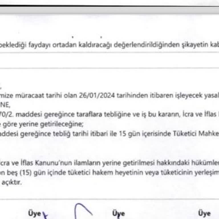 THY Bilet İade/ Hakem Heyeti