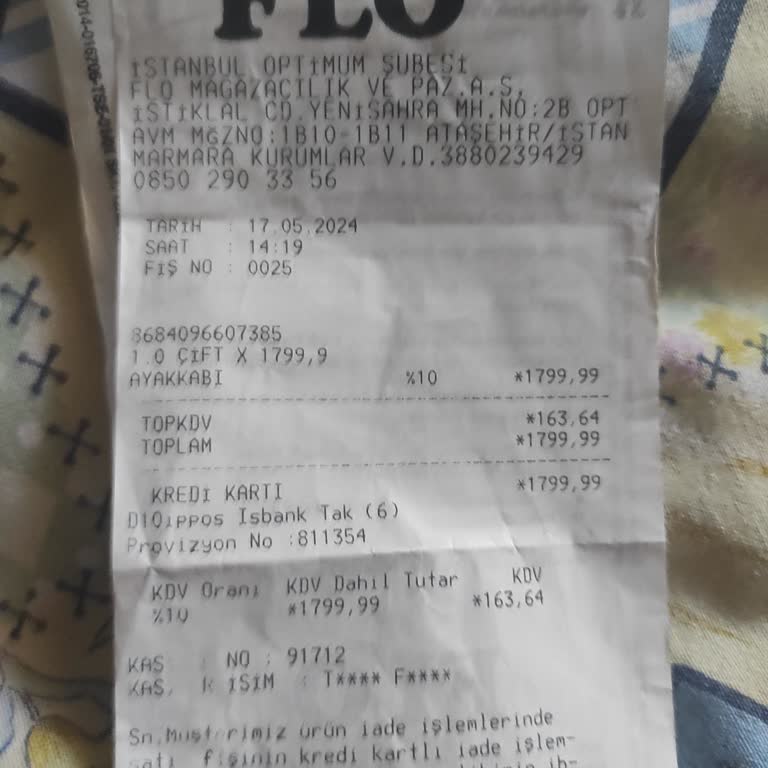 FLO Ayakkabı Ayakkabı Değişim Talebi