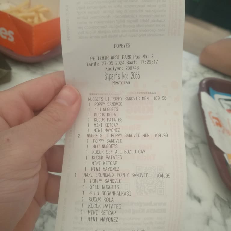 Popeyes Kasiyer Şikayetim