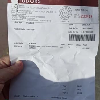 Tudors'tan Ürün Satın Aldım İade Alınmıyor!